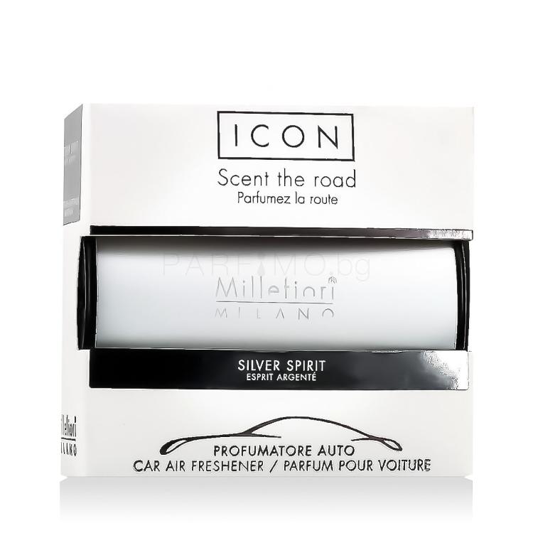 Millefiori Milano Icon Classic Silver Spirit Ароматизатор за автомобил 47 g