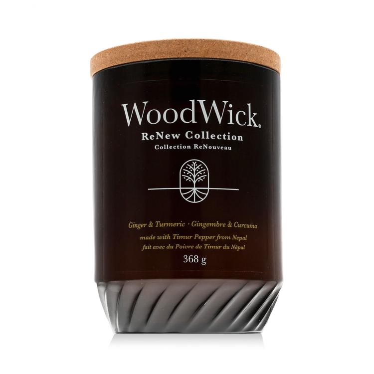 WoodWick ReNew Collection Ginger &amp; Turmeric Ароматна свещ 368 g