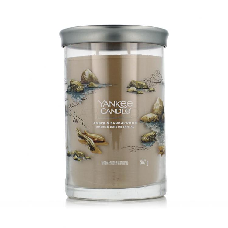 Yankee Candle Signature Amber &amp; Sandalwood Tumbler Ароматна свещ 567 g