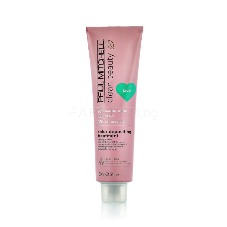 Paul Mitchell Clean Beauty Color Protect Color Depositing Treatment Маска за коса за жени 150 ml Нюанс Jade