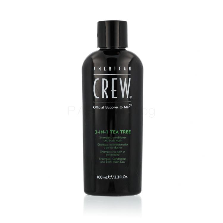 American Crew 3-IN-1 Tea Tree Шампоан за мъже 100 ml