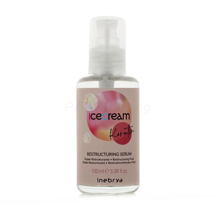 Inebrya Ice Cream Keratin Restructuring Serum Серум за коса 100 ml
