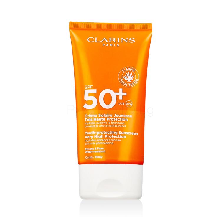 Clarins Sun Care Youth-Protecting Body Sunscreen SPF50+ Слънцезащитна козметика за тяло 150 ml