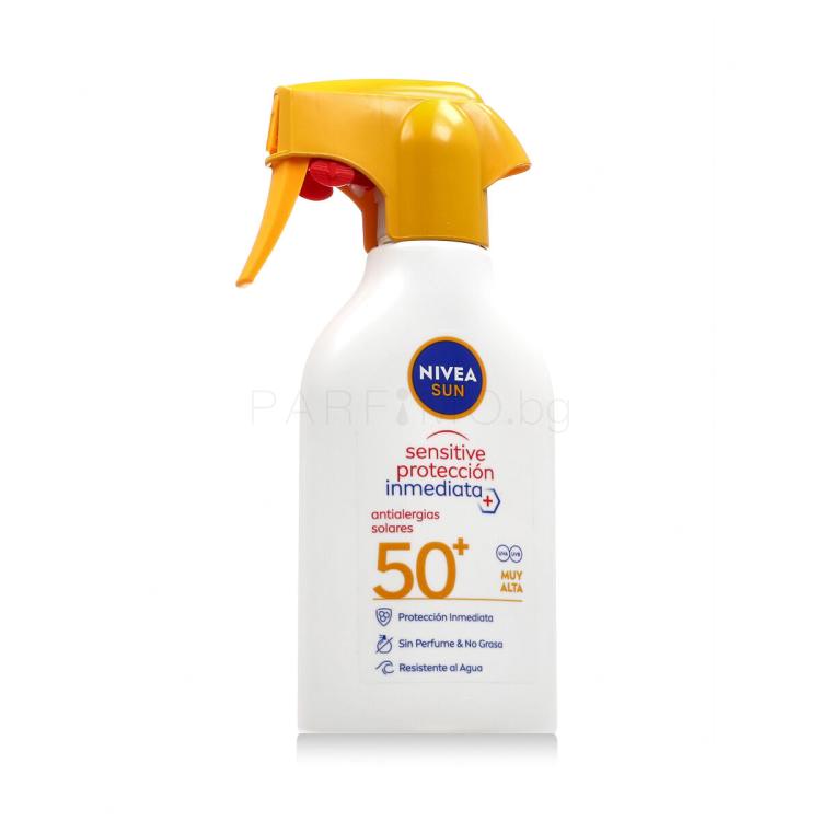 Nivea Sun Sensitive Immediate Protect Spray SPF50+ Слънцезащитна козметика за тяло 270 ml