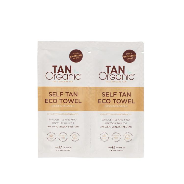 TanOrganic Self Tan Eco Towels Автобронзант 2x10 ml
