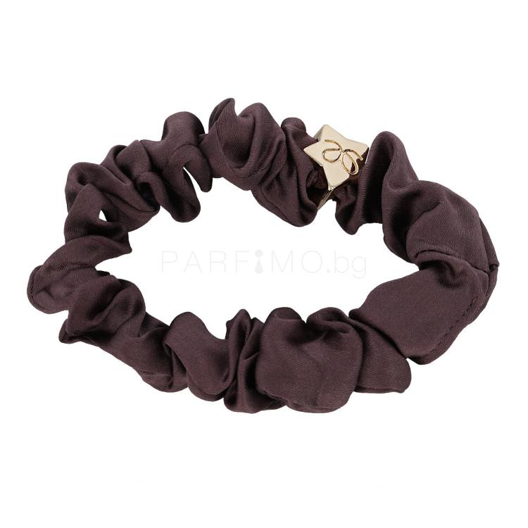 By Eloise London Silk Scrunchie Gold Star Ластик за коса за жени 1 бр Нюанс Mulbery