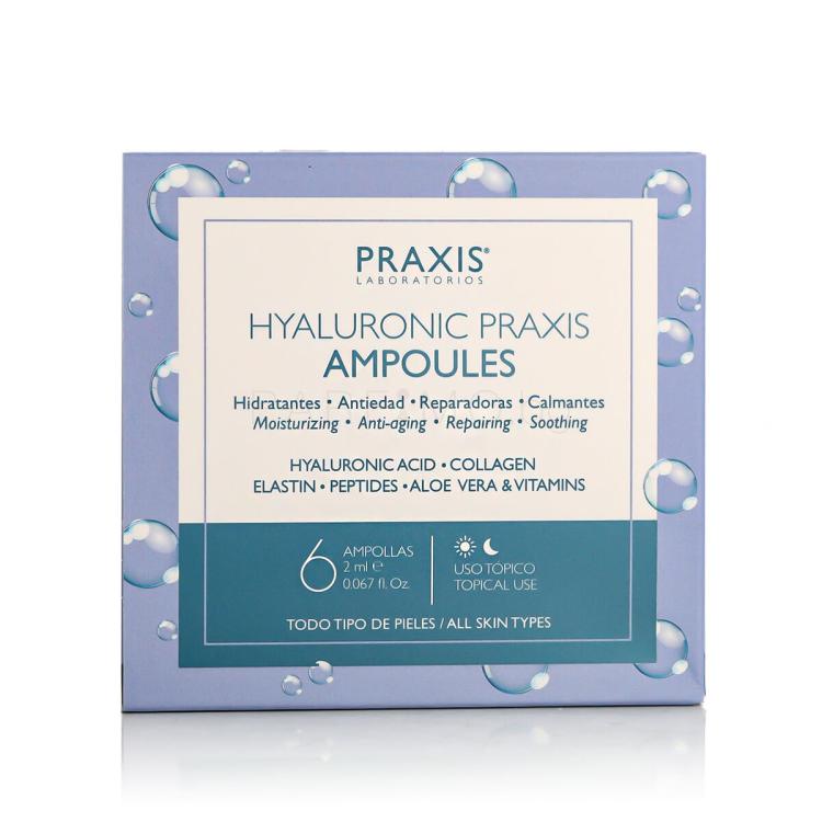 Praxis Laboratorios Hyaluronic Praxis Ampoules Серум за лице 6x2 ml