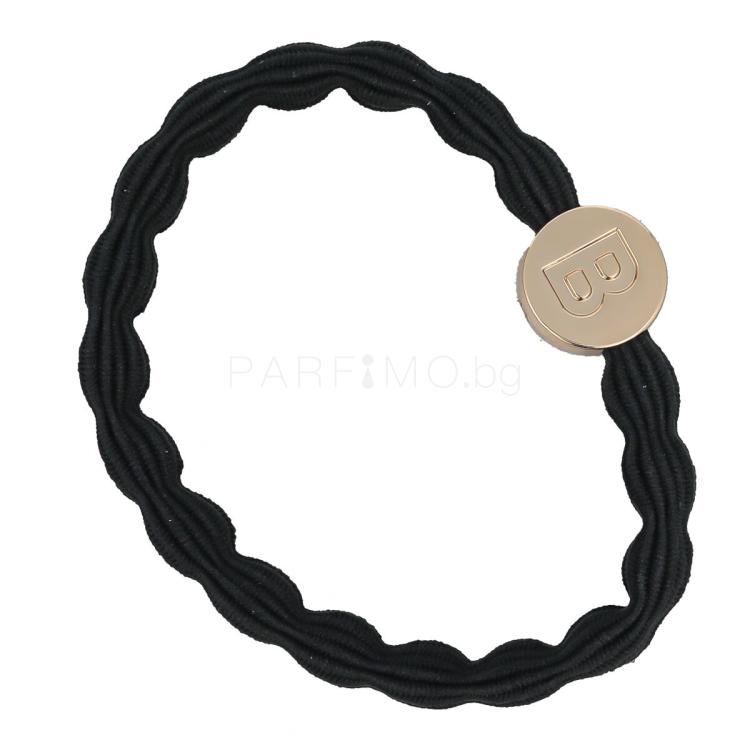 By Eloise London Letter Charms Gold Ластик за коса 1 бр Нюанс B Black