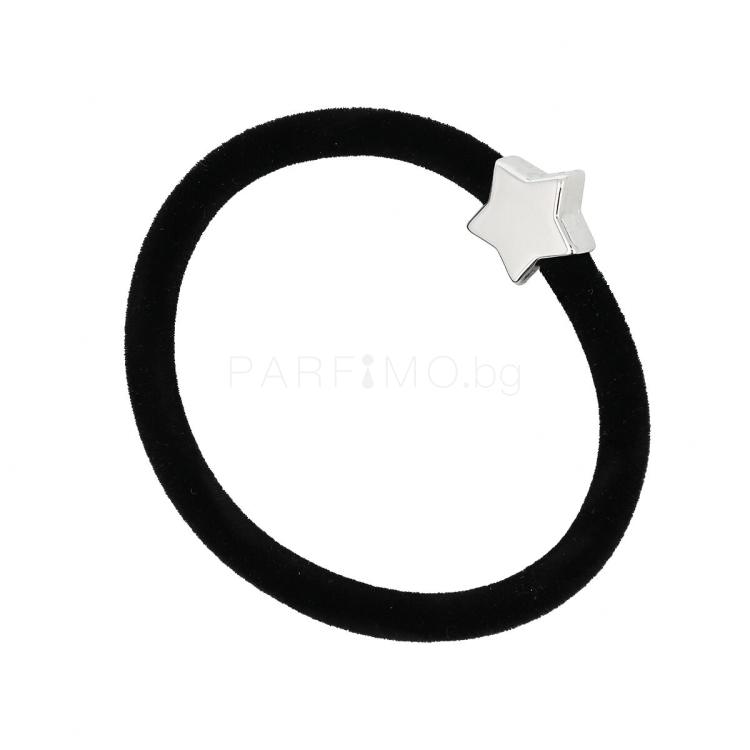 By Eloise London Velvet Silver Star Ластик за коса 1 бр Нюанс Black