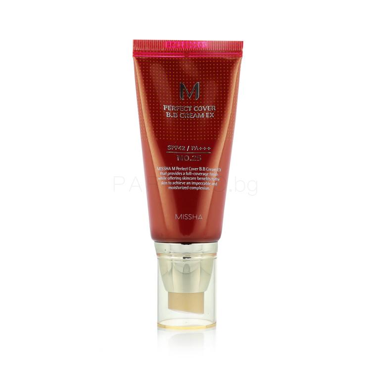 Missha M Perfect Cover BB Cream EX SPF42 BB крем за жени 50 ml Нюанс No.25 Warm Beige