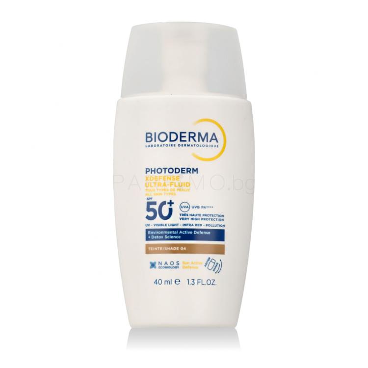 BIODERMA Photoderm Xdefense Ultra-Fluid SPF50+ Слънцезащитен продукт за лице за жени 40 ml Нюанс Shade 04
