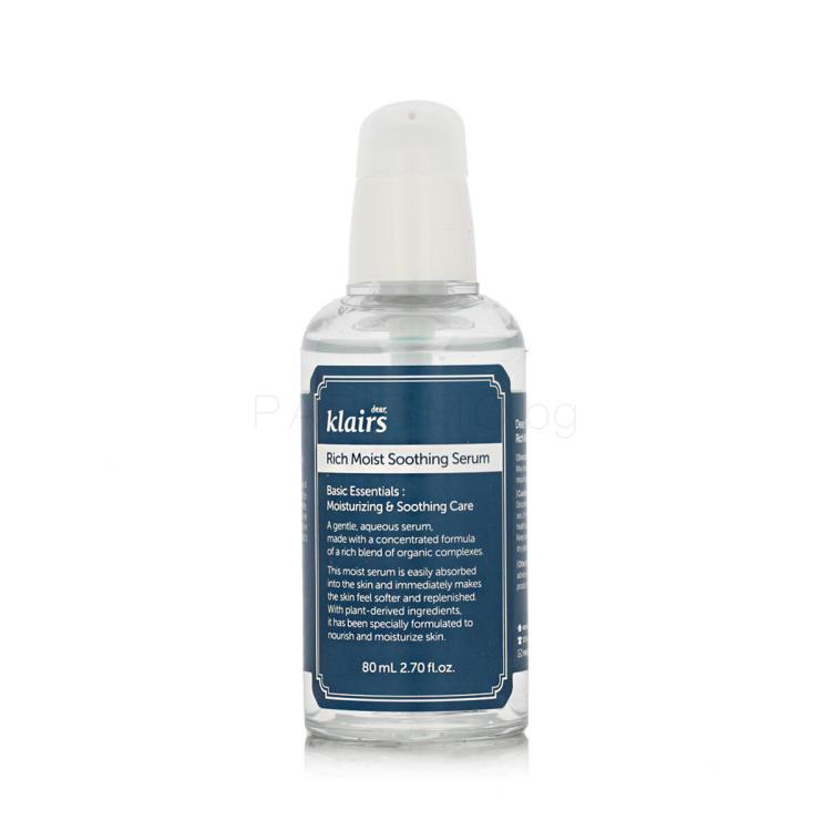 Dear, Klairs Rich Moist Soothing Serum Серум за лице 80 ml