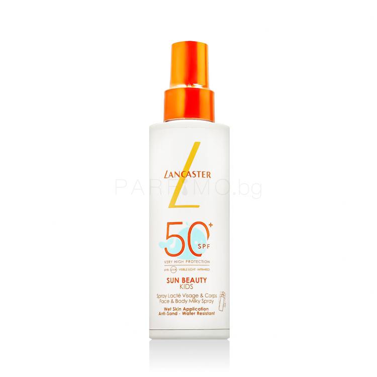 Lancaster Sun Beauty Face &amp; Body Milky Spray SPF50+ Слънцезащитна козметика за тяло за деца 150 ml