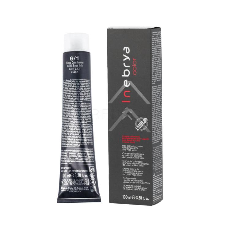 Inebrya Color Боя за коса 100 ml Нюанс 9/1 Very Light Blonde Ash - Old Cover