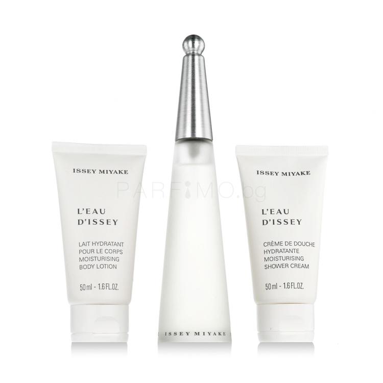 Issey Miyake L&#039;Eau D&#039;Issey Подаръчен комплект EDT 50ml + 50ml лосион за тяло + 50ml душ гел