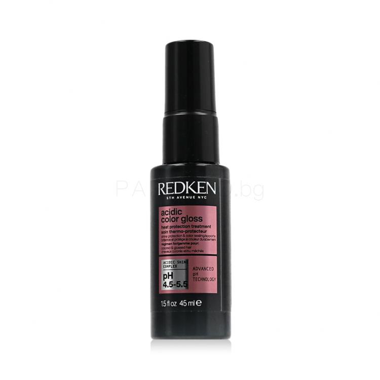 Redken Acidic Color Gloss Heat Protection Treatment За термична обработка на косата за жени 45 ml