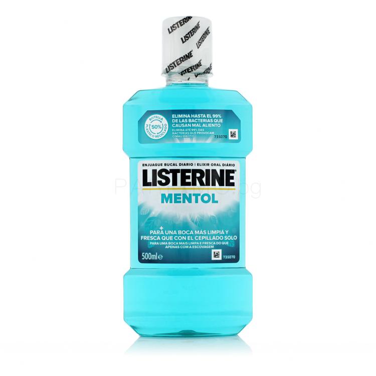 Listerine Mentol Mouthwash Вода за уста 500 ml