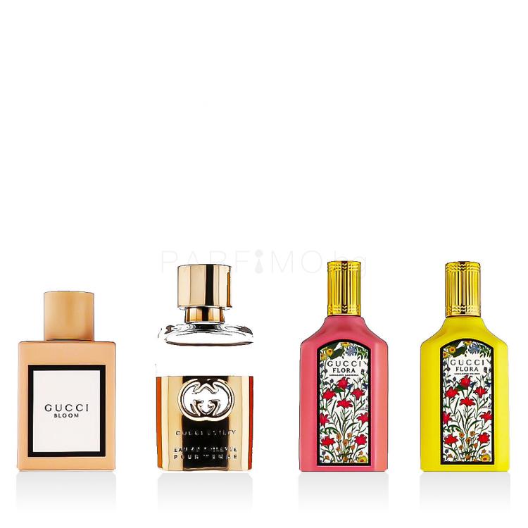 Gucci Mini Set Подаръчен комплект EDP Flora Gorgeous Orchid 5 ml + EDP Flora Gorgeous Gardenia 5 ml + EDT Guilty Pour Femme 5 ml + EDP Bloom 5 ml