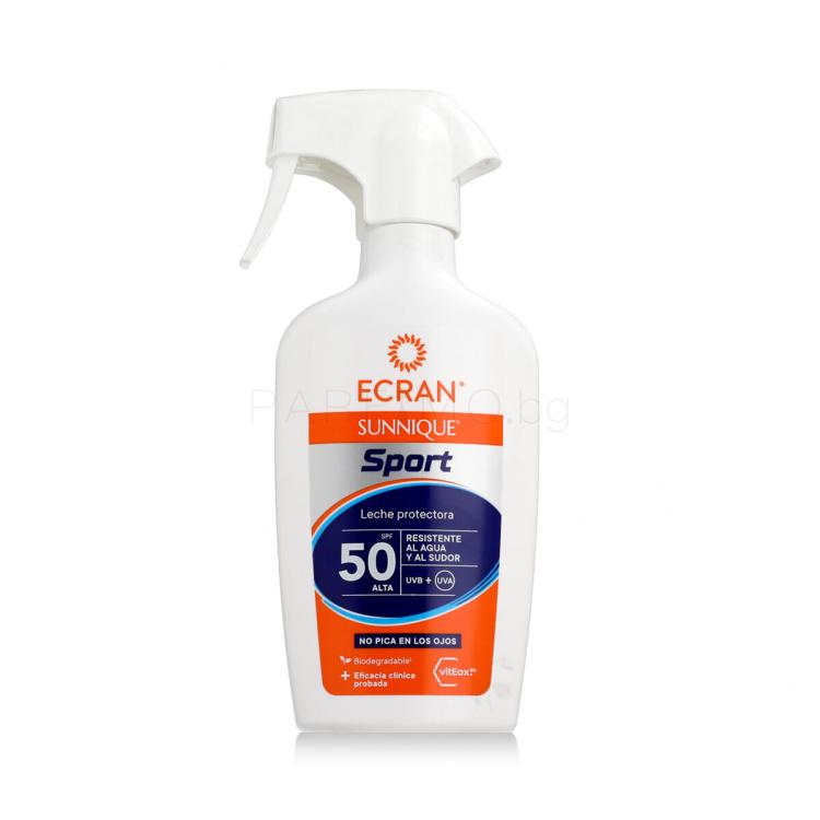 Ecran Sunnique Sport Protective Milk Spray SPF50 Слънцезащитна козметика за тяло 270 ml
