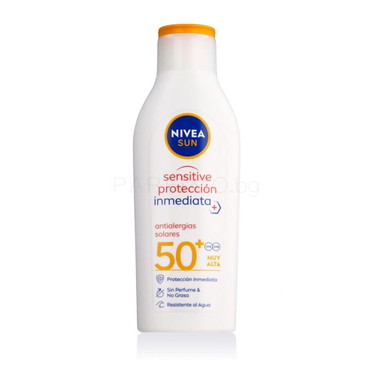 Nivea Sun Sensitive Immediate Protect Lotion SPF50+ Слънцезащитна козметика за тяло 200 ml
