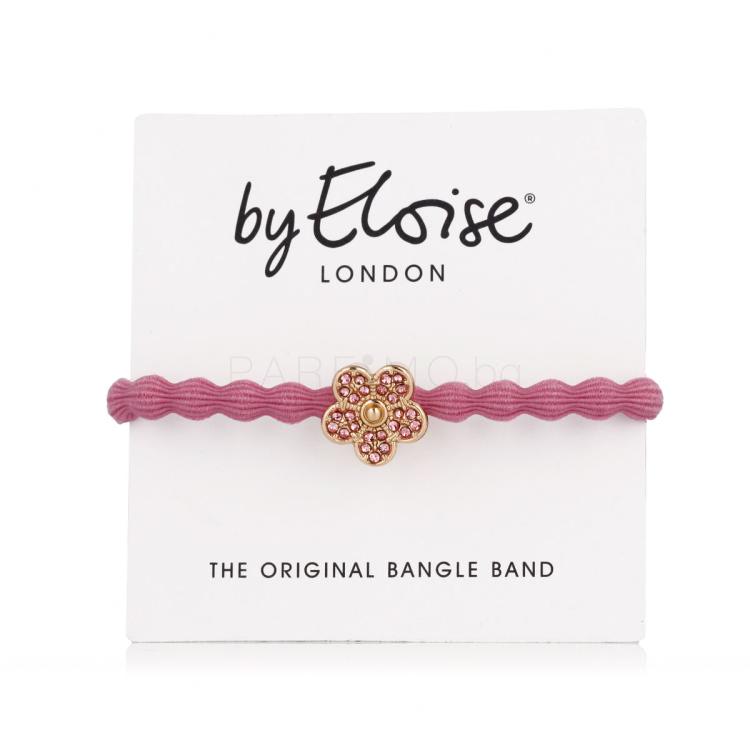 By Eloise London Bling Charms Daisy Flower Ластик за коса за жени 1 бр Нюанс Rose Pink