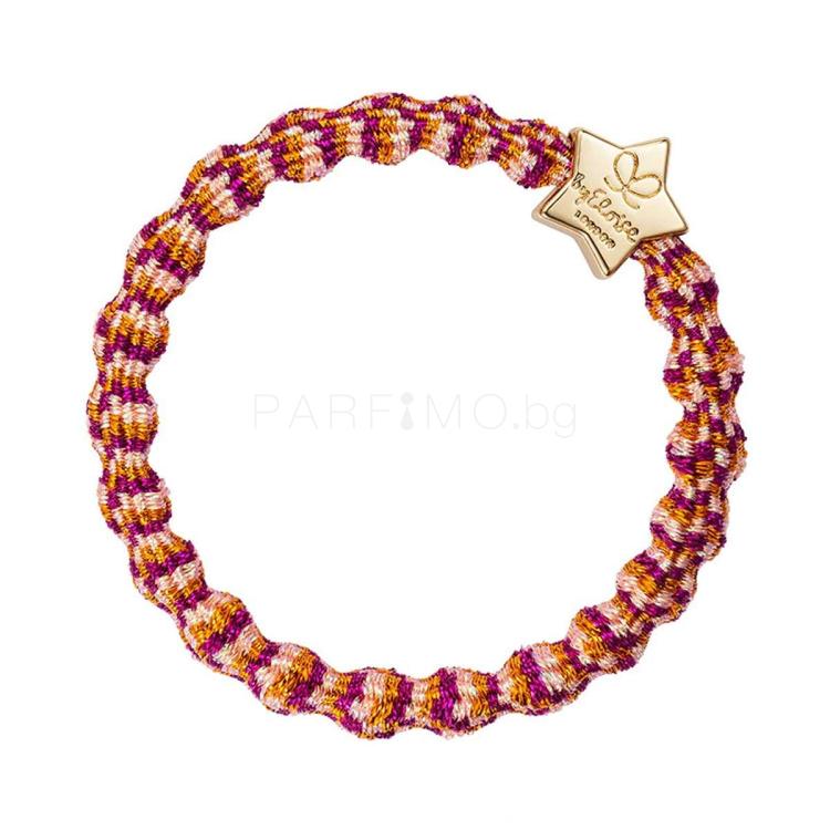 By Eloise London Metallic Gold Star Ластик за коса за жени 1 бр Нюанс Tropicana