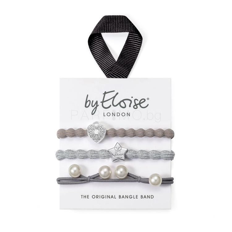 By Eloise London Set Shades of Grey Ластик за коса за жени 1 бр