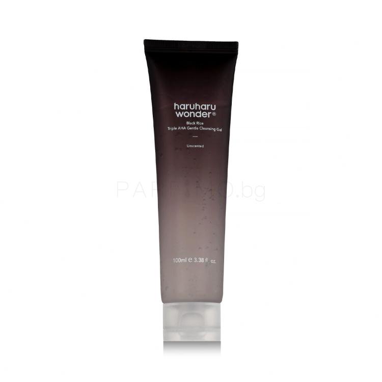 HaruHaru Wonder Black Rice Triple AHA Gentle Cleansing Gel Почистващ гел 100 ml
