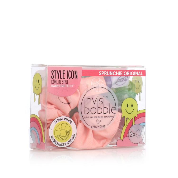 Invisibobble Sprunchie Retro Dreamin&#039; Ластик за коса за жени 2 бр Нюанс Hue-Man Love
