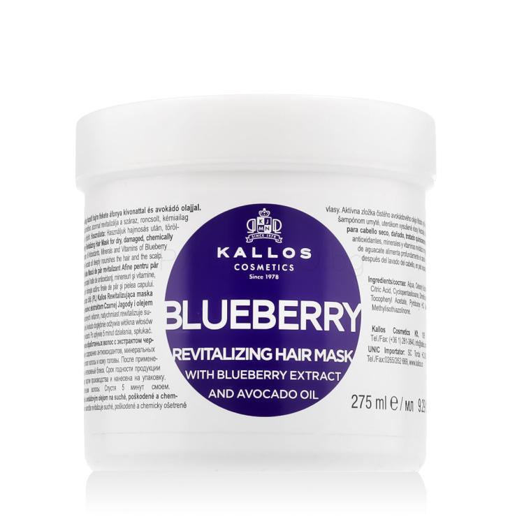 Kallos Cosmetics Blueberry Маска за коса за жени 275 ml