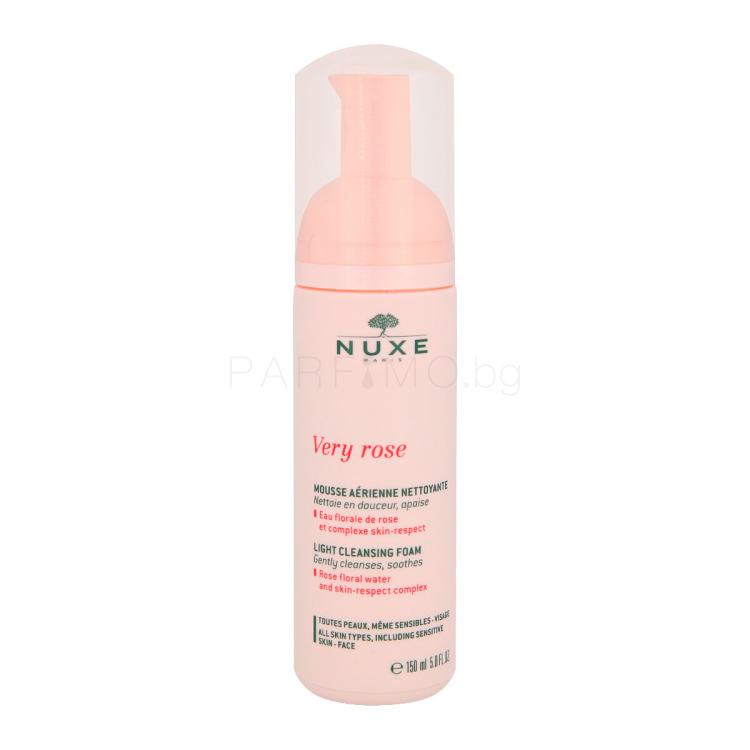 NUXE Very Rose Light Почистваща пяна за жени 150 ml