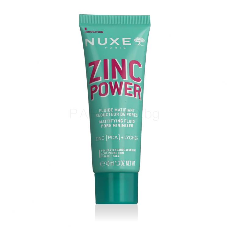 NUXE Zinc Power Mattifying Fluid Pore Minimizer Дневен крем за лице 40 ml