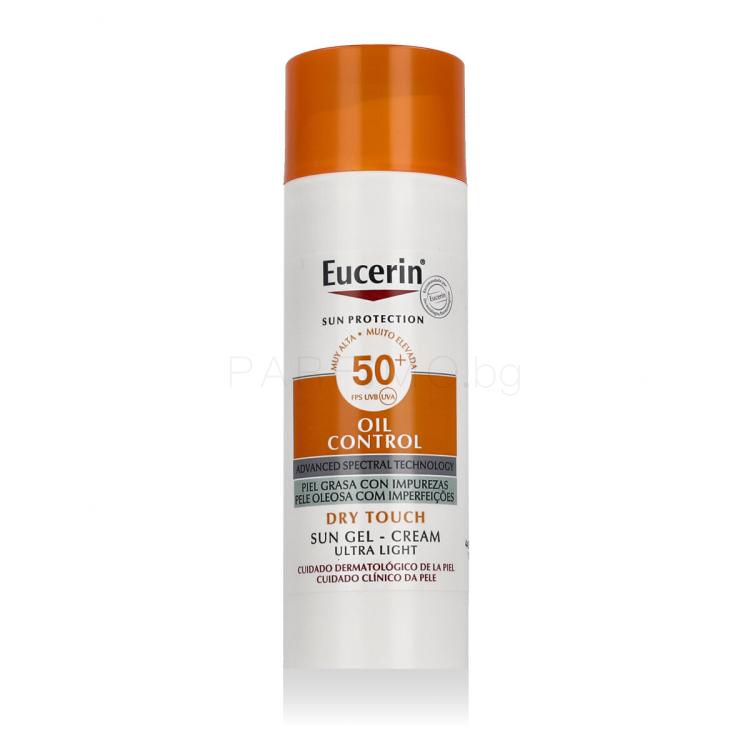 Eucerin Sun Oil Control Dry Touch Face Sun Gel-Cream SPF 50+ Слънцезащитен продукт за лице 50 ml