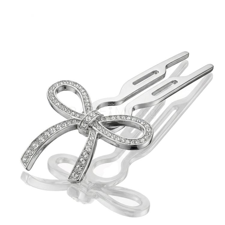 Fiona Franchimon Nº1 Hairpin Steel Crystals By Swarovski Щипка за коса за жени 1 бр Нюанс White Gold Finish