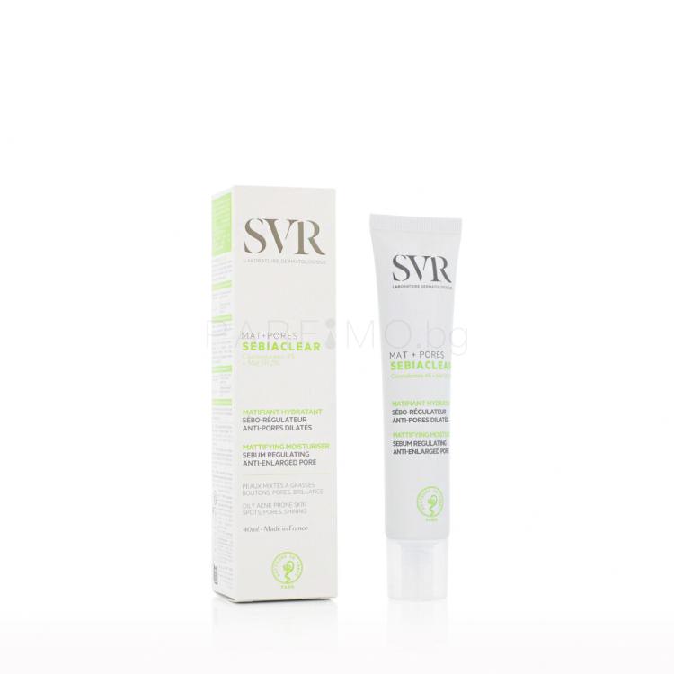 SVR Sebiaclear Mat + Pores Mattifying Moisturiser Дневен крем за лице за жени 40 ml