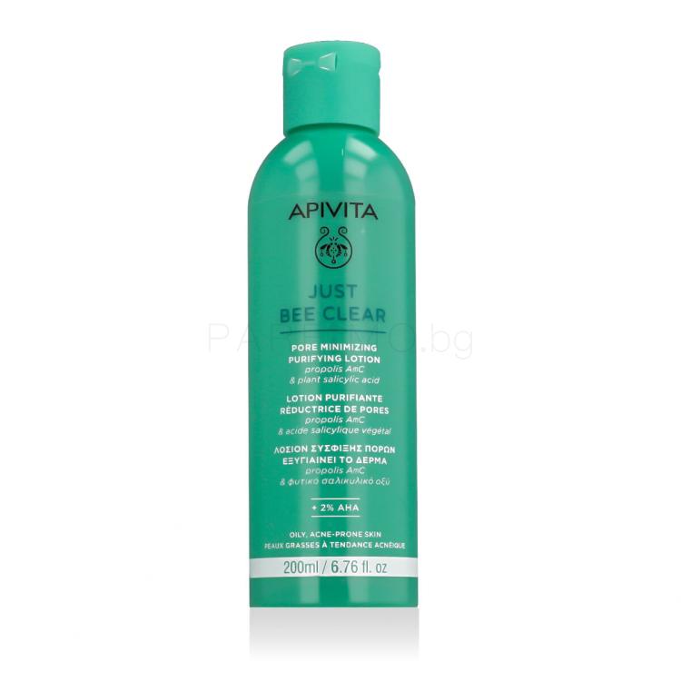 Apivita Just Bee Clear Pore Minimizing Purifying Lotion Почистваща вода 200 ml