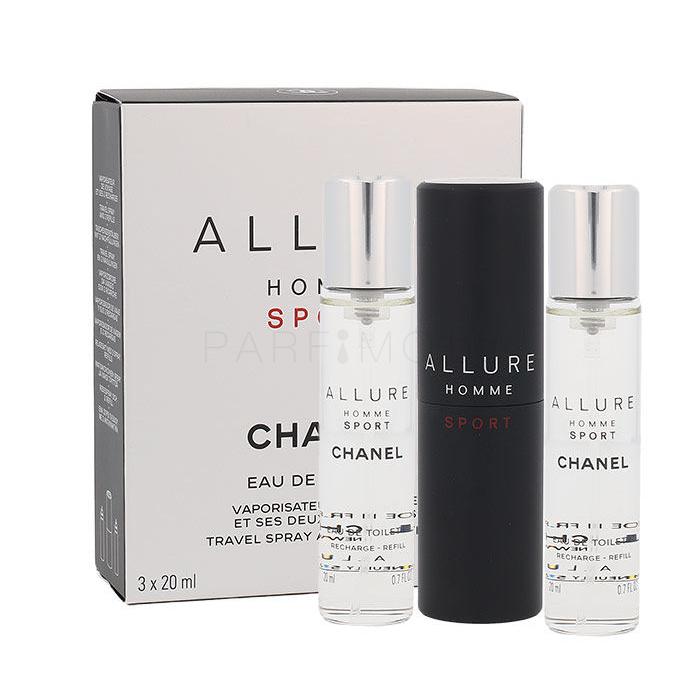 Chanel Allure Homme Sport Eau de Toilette за мъже Впръскване със завъртане 3x20 ml