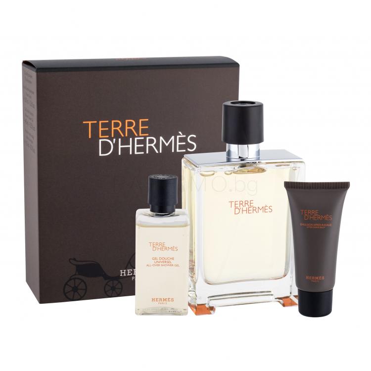 Hermes Terre d´Hermès Подаръчен комплект EDT 100 ml + душ гел 40 ml + балсам за след бръснене 15 ml