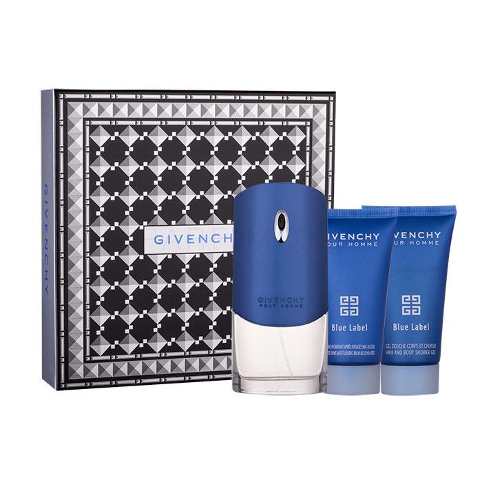Givenchy Pour Homme Blue Label Подаръчен комплект EDT 100 ml + душ гел 50 ml + балсам за след бръснене 50 ml