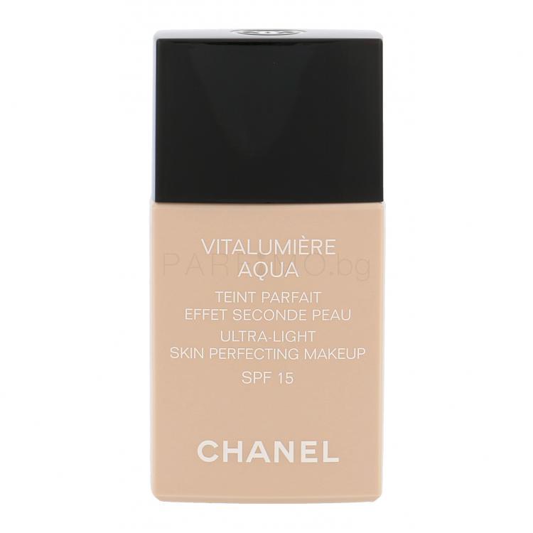 Chanel Vitalumière Aqua SPF15 Фон дьо тен за жени 30 ml Нюанс 22 Beige Rosé