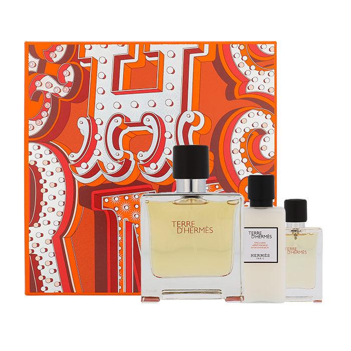 Hermes Terre d´Hermès Подаръчен комплект парфюм 75 ml + балсам за след бръснене 40 ml + парфюм 12,5 ml