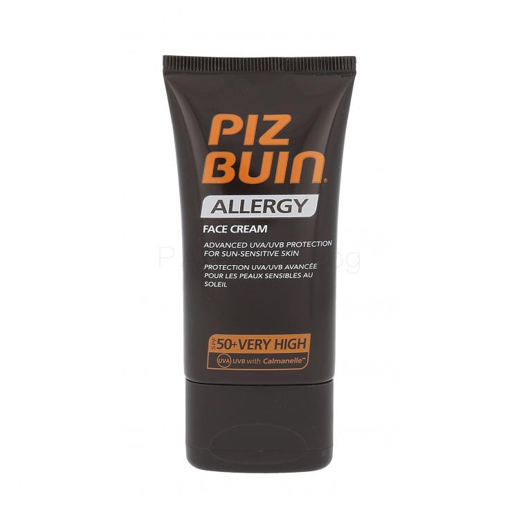 PIZ BUIN Allergy Sun Sensitive Skin Face Cream SPF50 Слънцезащитен продукт за лице 40 ml