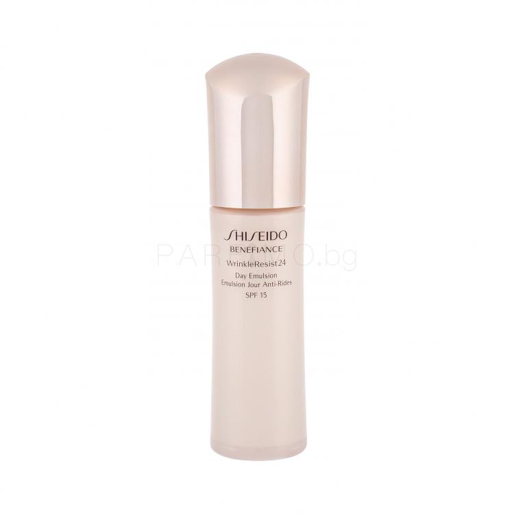 Shiseido Benefiance Wrinkle Resist 24 Day Emulsion SPF15 Гел за лице за жени 75 ml