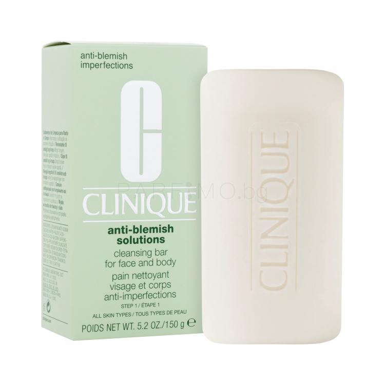 Clinique Anti-Blemish Solutions Cleansing Bar Почистващ сапун за жени 150 ml