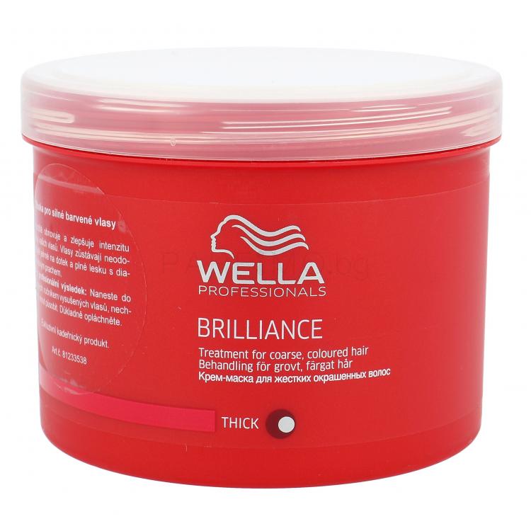 Wella Professionals Brilliance Thick Hair Маска за коса за жени 500 ml