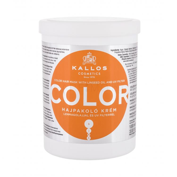 Kallos Cosmetics Color Маска за коса за жени 1000 ml