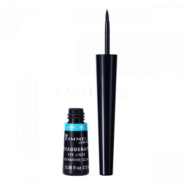 Rimmel London Exaggerate Waterproof Очна линия за жени 2,5 ml Нюанс 003 Black