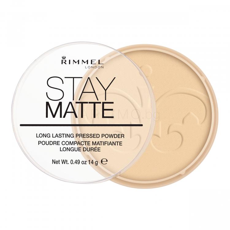 Rimmel London Stay Matte Пудра за жени 14 гр Нюанс 001 Transparent