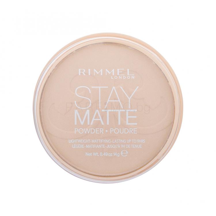 Rimmel London Stay Matte Пудра за жени 14 g Нюанс 003 Peach Glow