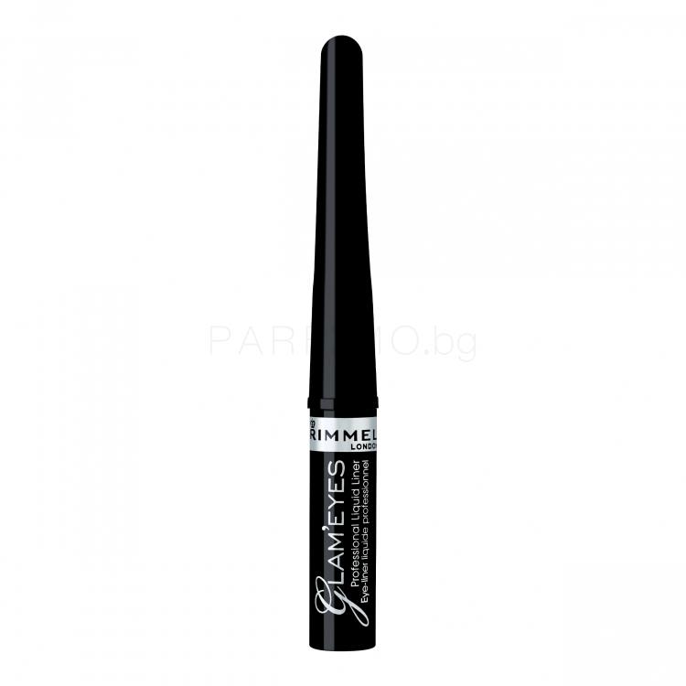 Rimmel London Glam Eyes Очна линия за жени 3,5 ml Нюанс 001 Black Glamour